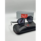 Rayban Ferrari Siyah Beşgen Unisex Güneş Gözlük G3225-VLL